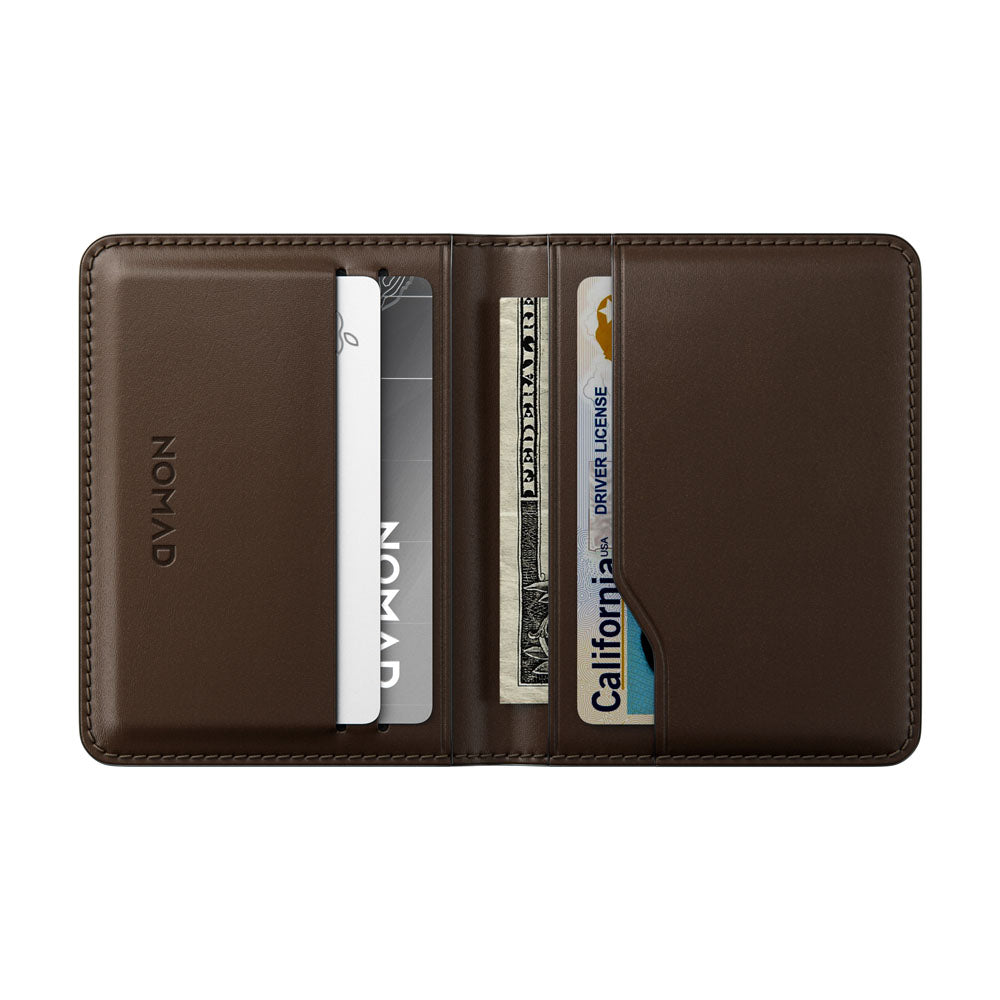 Nomad Card Wallet Plus w/ Horween Leather - BROWN - Mac Addict