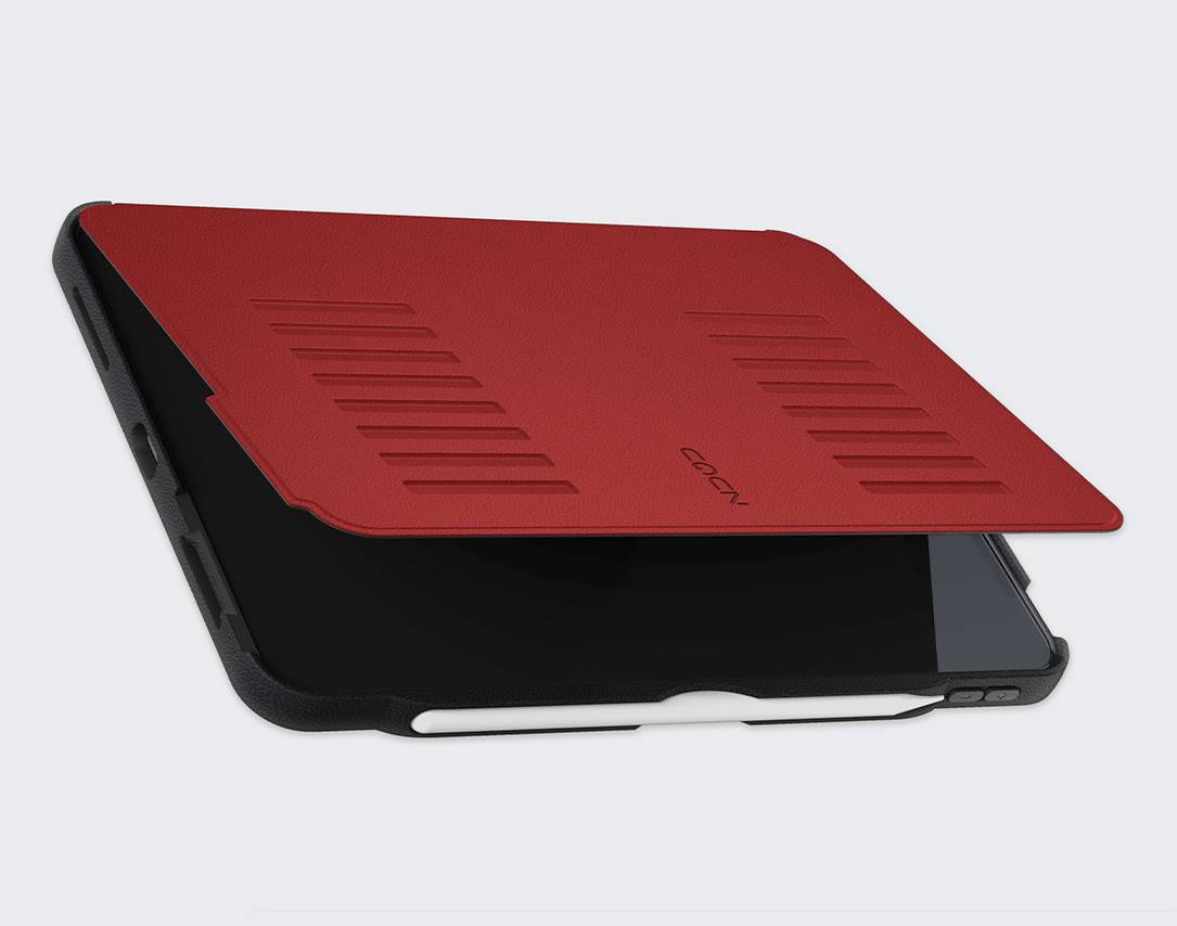 Zugu iPad Case for iPad Air 11 M2 and Air 4/5 - Red
