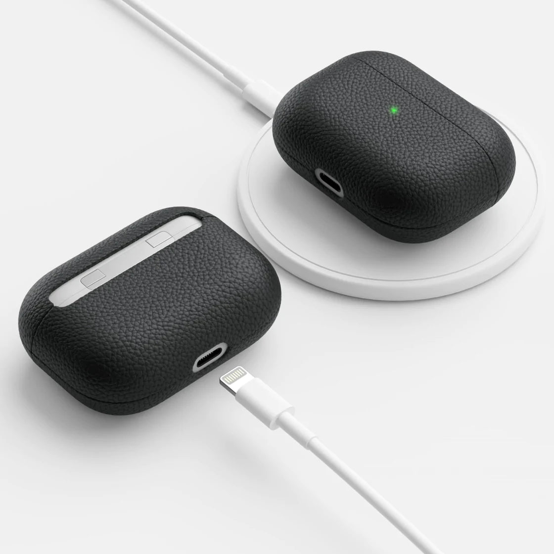 Keybudz Artisan Leather Case for Airpods Pro - Black