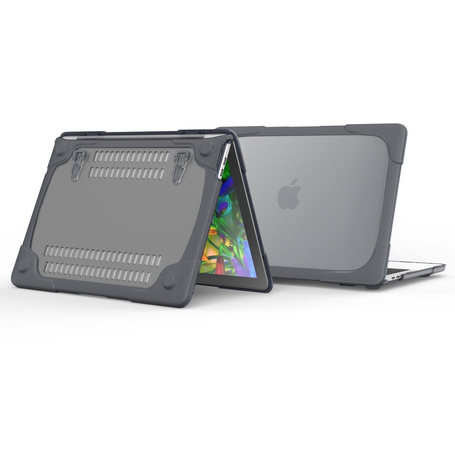 Rugged Protective & Heavy Duty Case Macbook Pro 13 (2016-2019) - Clear Grey