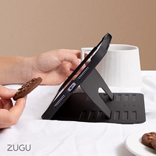 Zugu Rugged Folio Case iPad Mini 6/7 / A17 Pro Gen & Magnetic Stand - Black