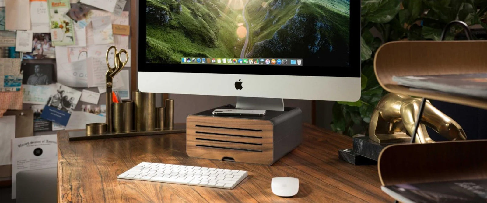 image of monitor on a dock