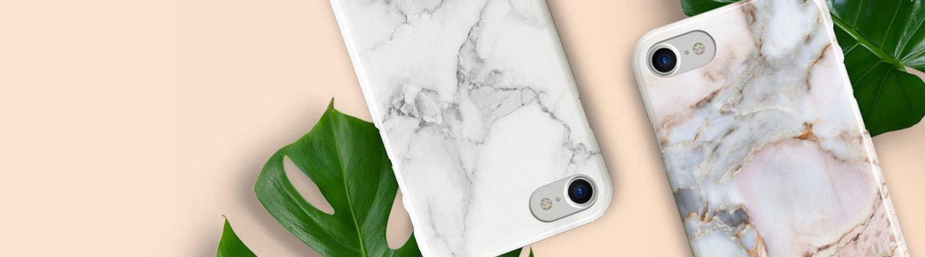 Recover - Real Shell / Wood and Marble Print Slim Cases For iPhone