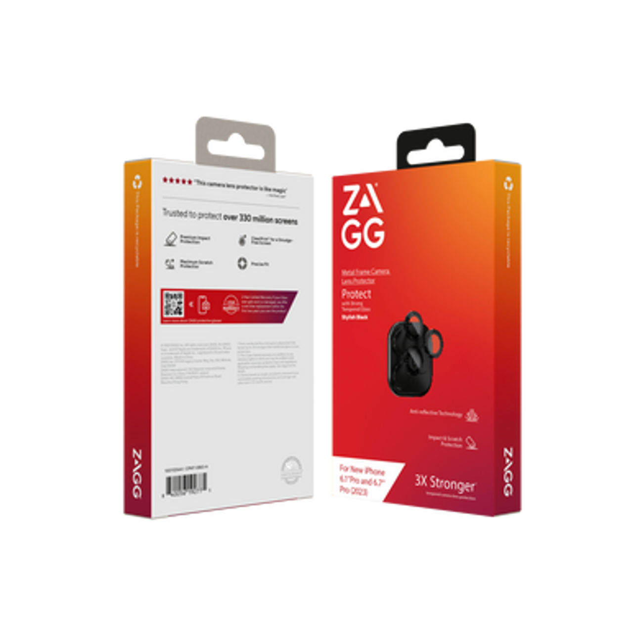 Zagg Premium iPhone Camera Lens Protector iPhone 15 Pro and 15 Pro Max - Black