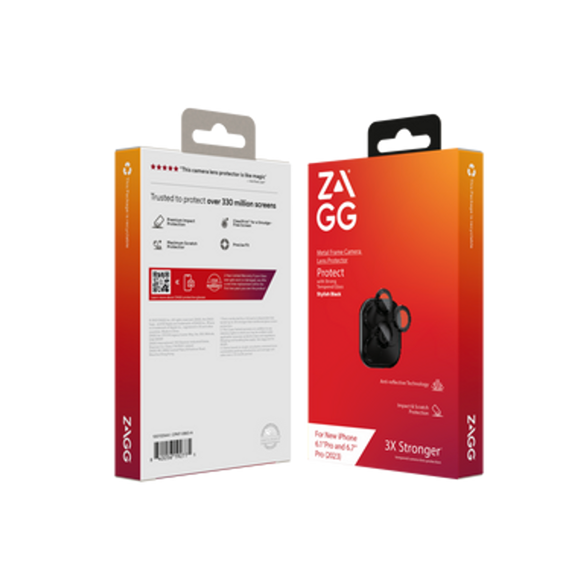 Zagg Premium iPhone Camera Lens Protector iPhone 15 & 15 Plus - Black