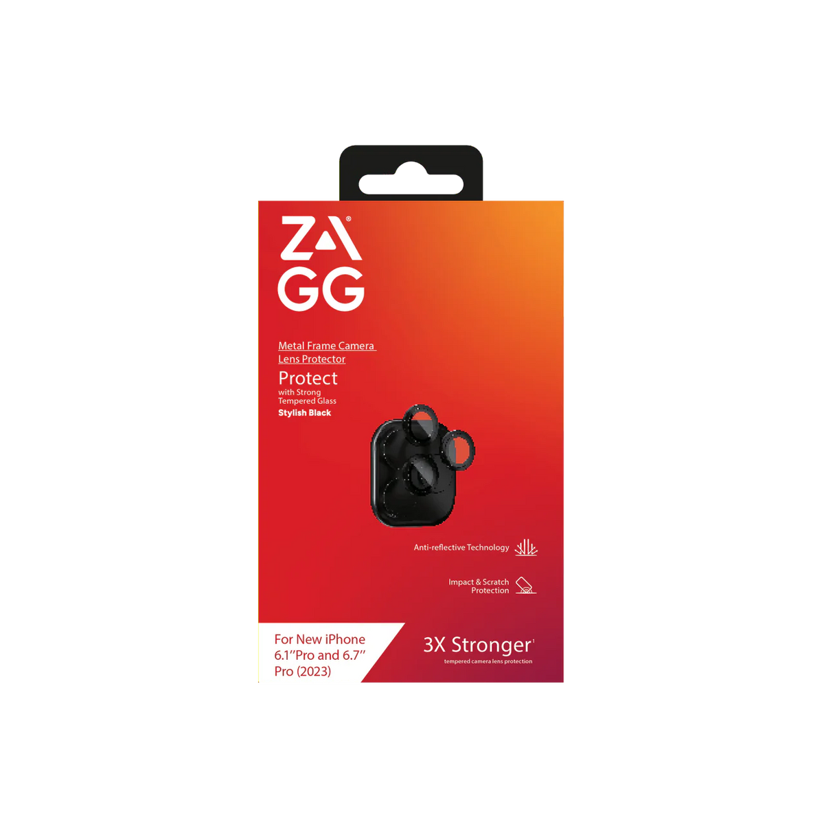 Zagg Premium iPhone Camera Lens Protector iPhone 15 Pro and 15 Pro Max - Black