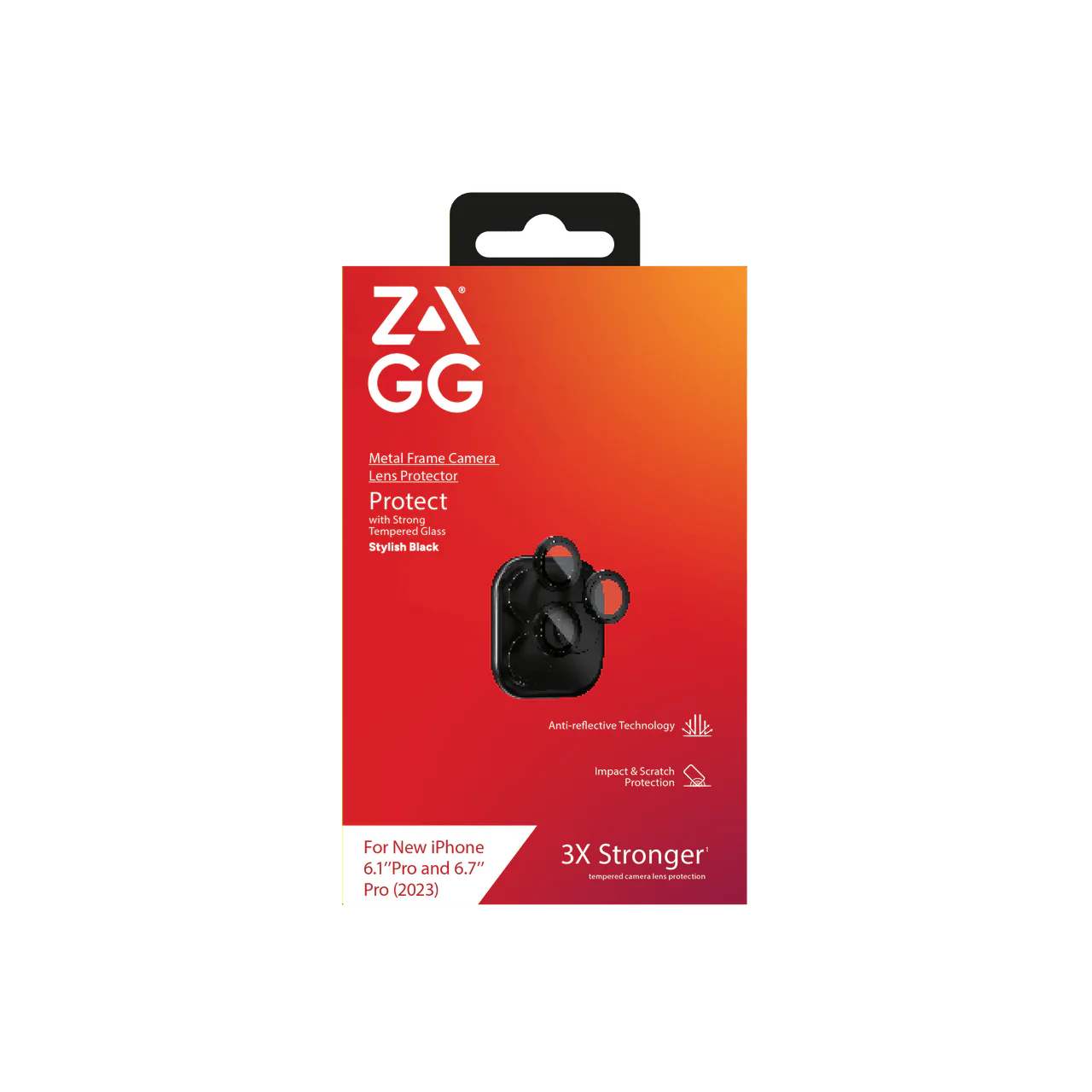 Zagg Premium iPhone Camera Lens Protector iPhone 15 Pro and 15 Pro Max - Black