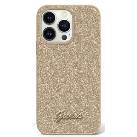 GUESS Glitter Flakes Protective Case iPhone 14 Pro 6.1 - Gold