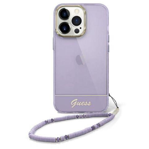 GUESS Double Layer Protective Case iPhone 14 Plus 6.7 - Purple w/strap