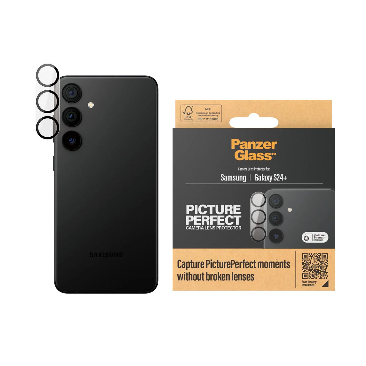 PanzerGlass PicturePerfect Camera Lens Protector Samsung Galaxy S24 Plus - Mac Addict