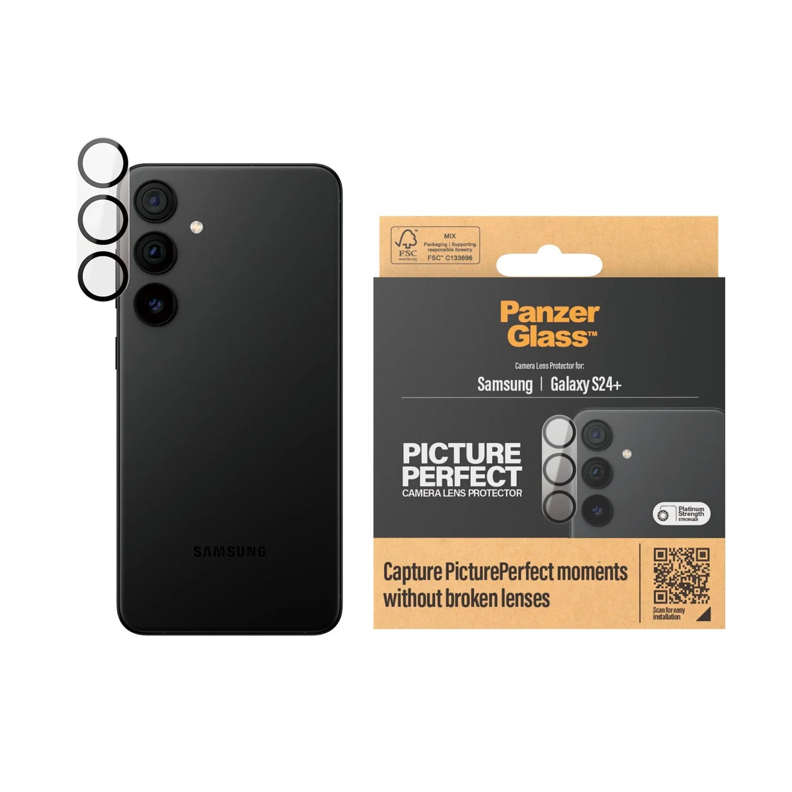 PanzerGlass PicturePerfect Camera Lens Protector Samsung Galaxy S24 Plus - Mac Addict