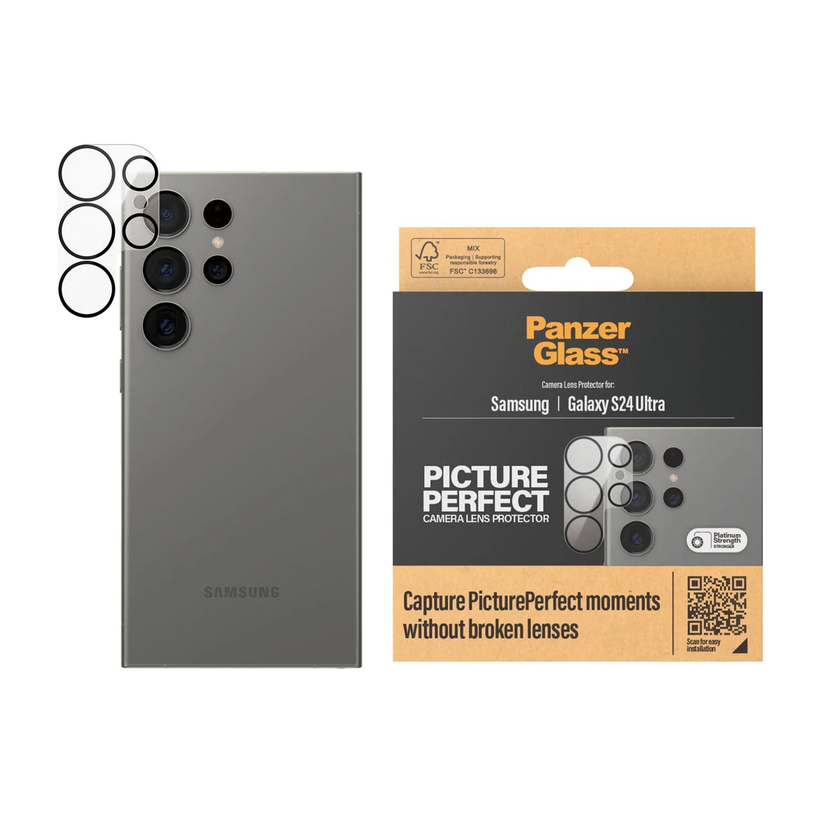 PanzerGlass PicturePerfect Camera Lens Protector Samsung Galaxy S24 Ultra - Mac Addict