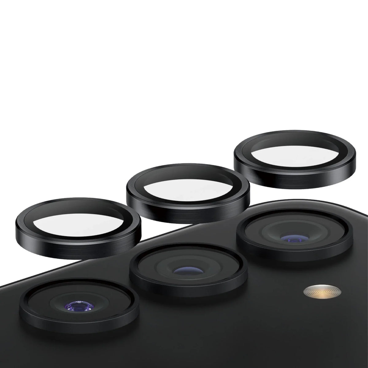 PanzerGlass Hoops Camera Lens Protector for Samsung Galaxy S24 - Black - Mac Addict