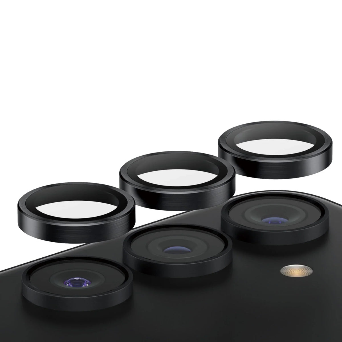 PanzerGlass Hoops Camera Lens Protector for Samsung Galaxy S24 Plus - Black - Mac Addict