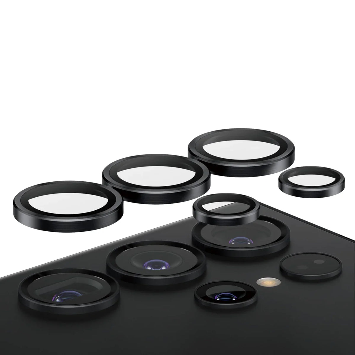 PanzerGlass Hoops Camera Lens Protector for Samsung Galaxy S24 Ultra - Black - Mac Addict