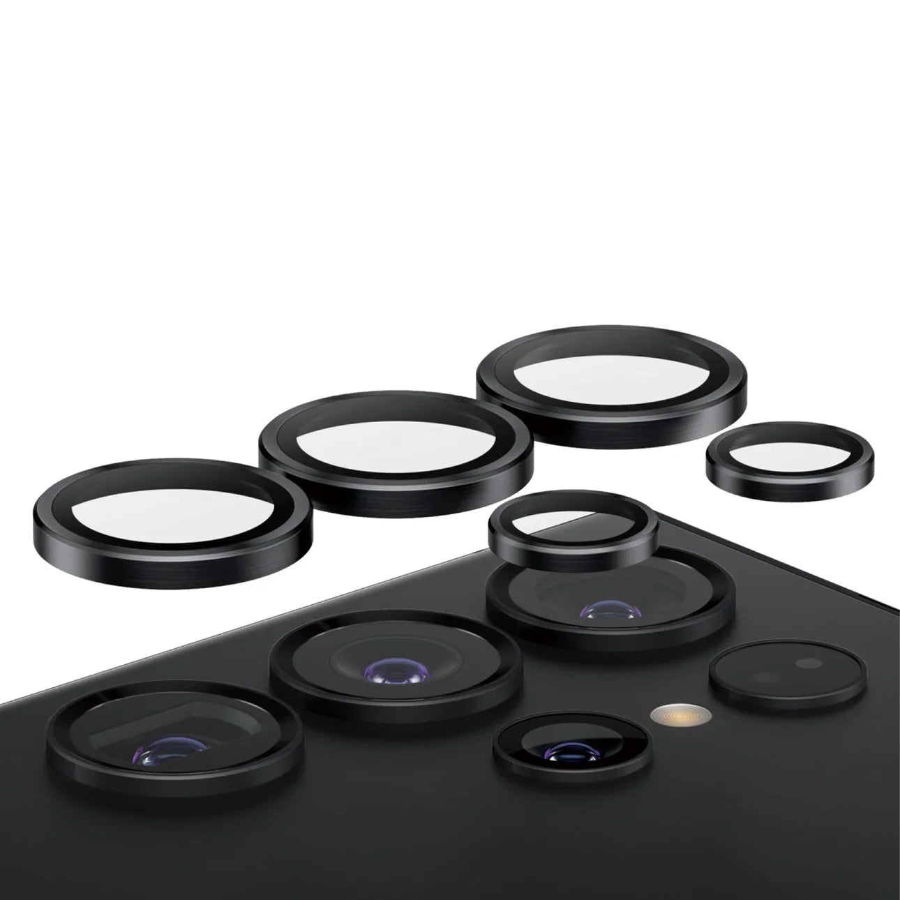PanzerGlass Hoops Camera Lens Protector for Samsung Galaxy S24 Ultra - Black - Mac Addict