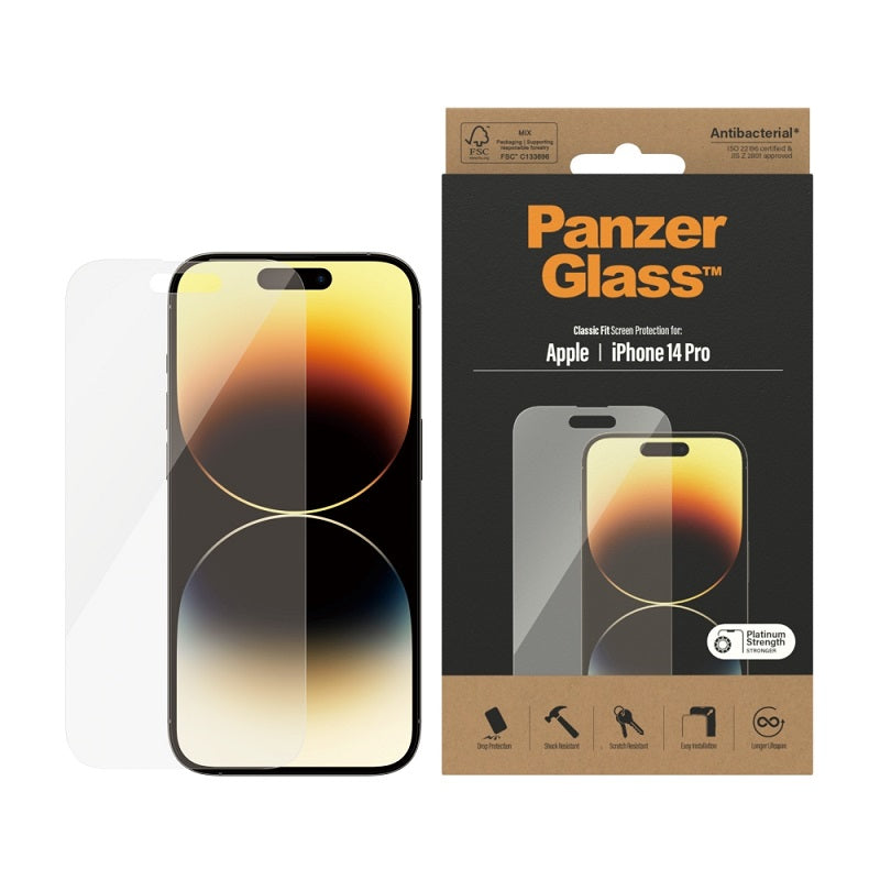 PanzerGlass Classic Fit Screen Protector For iPhone 14 Pro