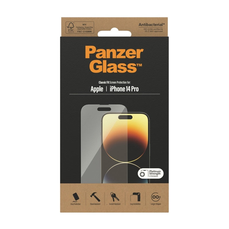 PanzerGlass Classic Fit Screen Protector For iPhone 14 Pro