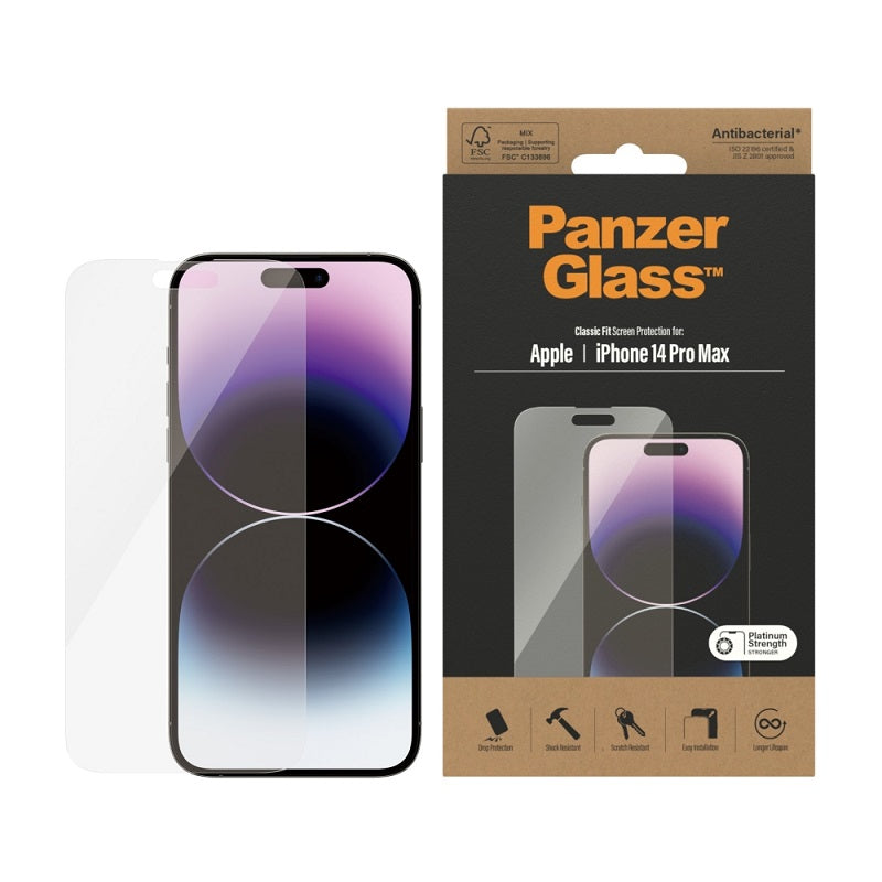 PanzerGlass Classic Fit Screen Protector For iPhone 14 Pro Max