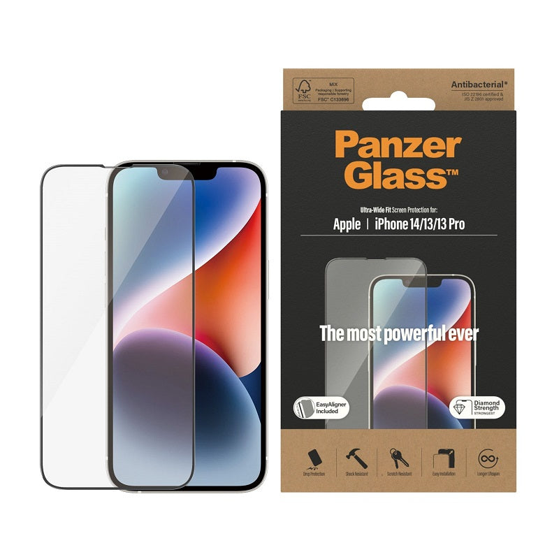 PanzerGlass UltraWide Fit Screen Protector For iPhone 14