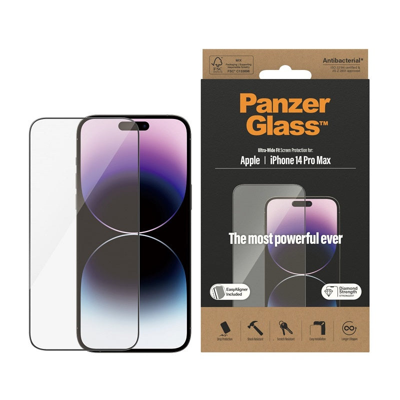 PanzerGlass UltraWide Fit Screen Protector For iPhone 14 Pro Max