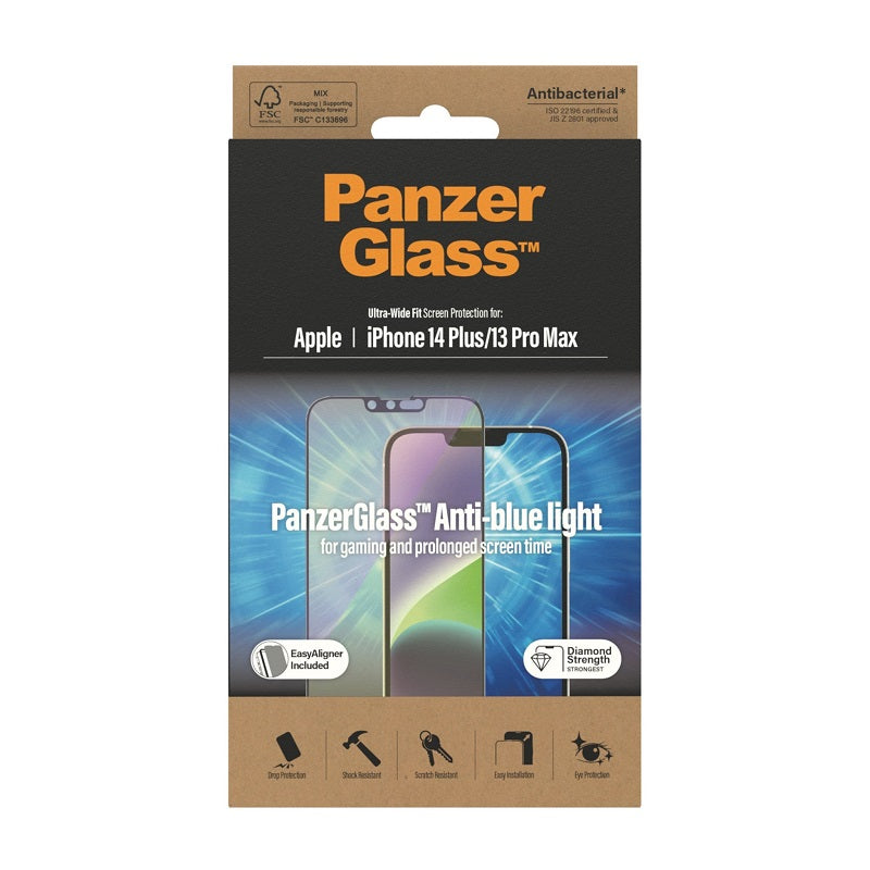 PanzerGlass UltraWide Fit AntiBluelight Screen Protector For iPhone 14 Plus