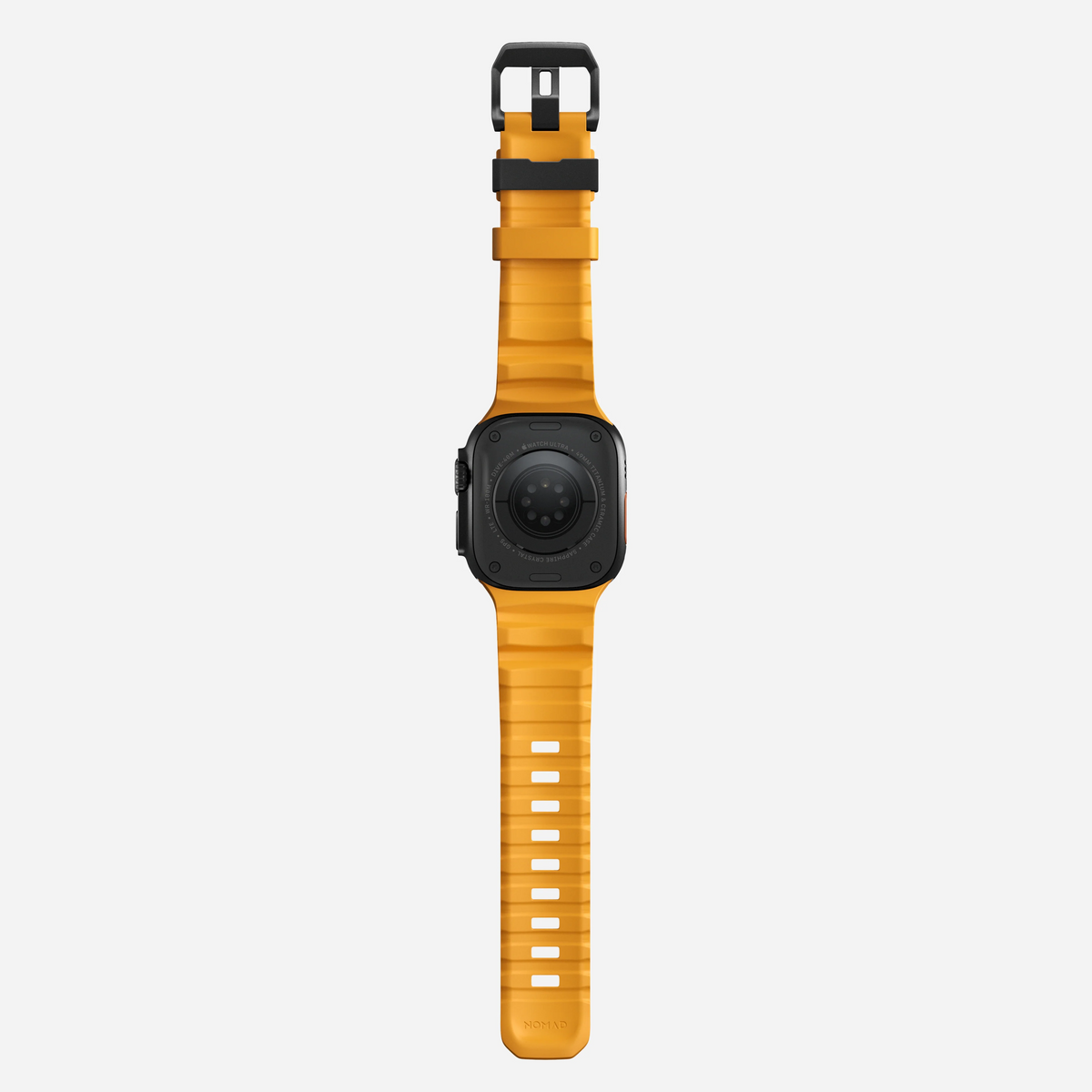 Nomad Rocky Point Band for Apple Watch 42-49-Ultra - Sol Yellow (Black Hardware)