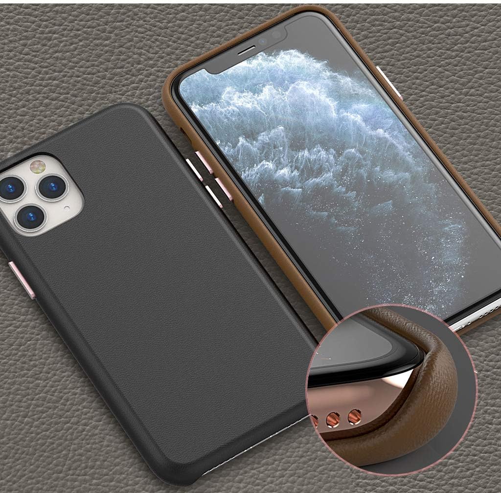 Araree Pellis Leather Case iPhone 11 Brown - Mac Addict