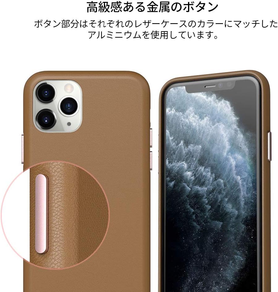 Araree Pellis Leather Case iPhone 11 Brown - Mac Addict