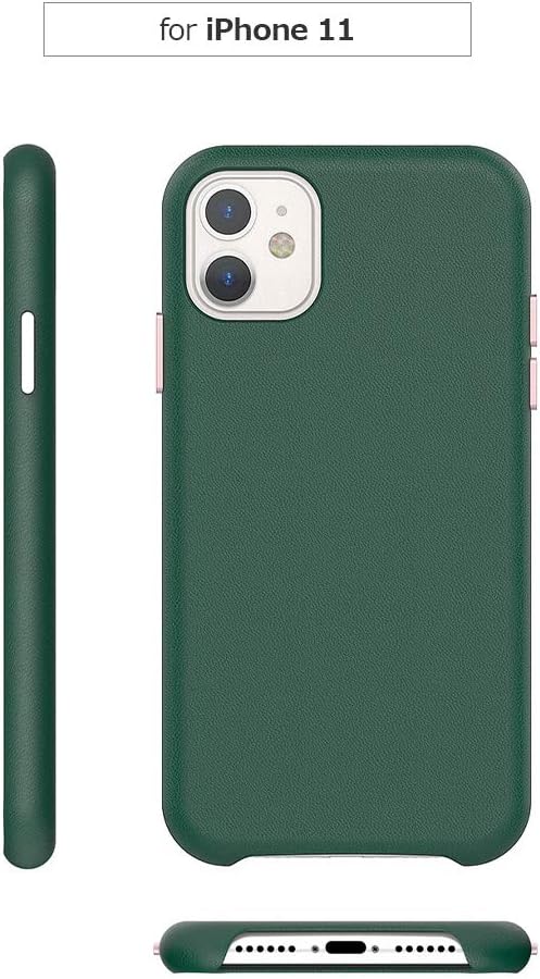 Araree Pellis Leather Case iPhone 11 Forest Green - Mac Addict