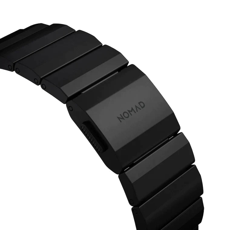 Nomad Titanium Apple Metal Watch Band 38 - 42m - Black hardware