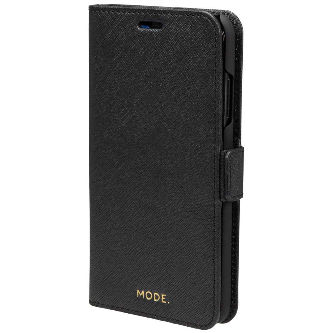 Dbramante1928 Milano Saffiano Leather Wallet Case iPhone Xs Max - Night Black