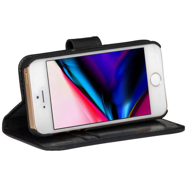 Dbramante1928 Copenhagen Plus Leather Folio Case iPhone SE 1st gen / 5s / 5 Black