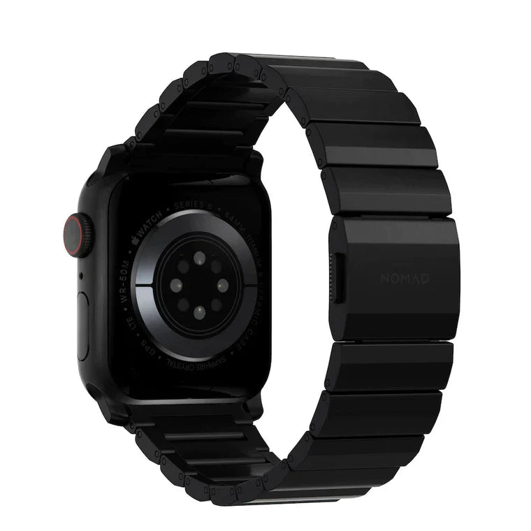 Nomad Titanium Apple Metal Watch Band 38 - 42m - Black hardware