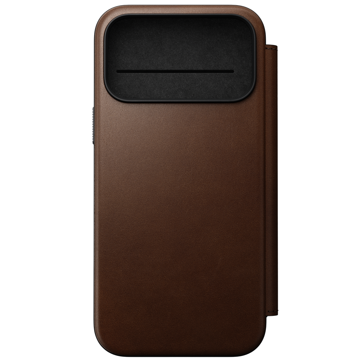Modern Leather Folio Case for iPhone 18 Pro Max 6.9 in Brown Ecco - Nomad