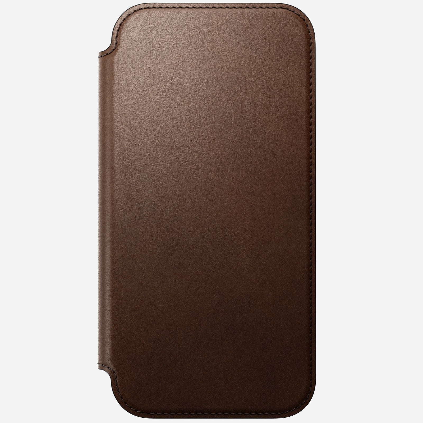 Modern Leather Folio Case for iPhone 18 Pro Max 6.9 in Brown Ecco - Nomad