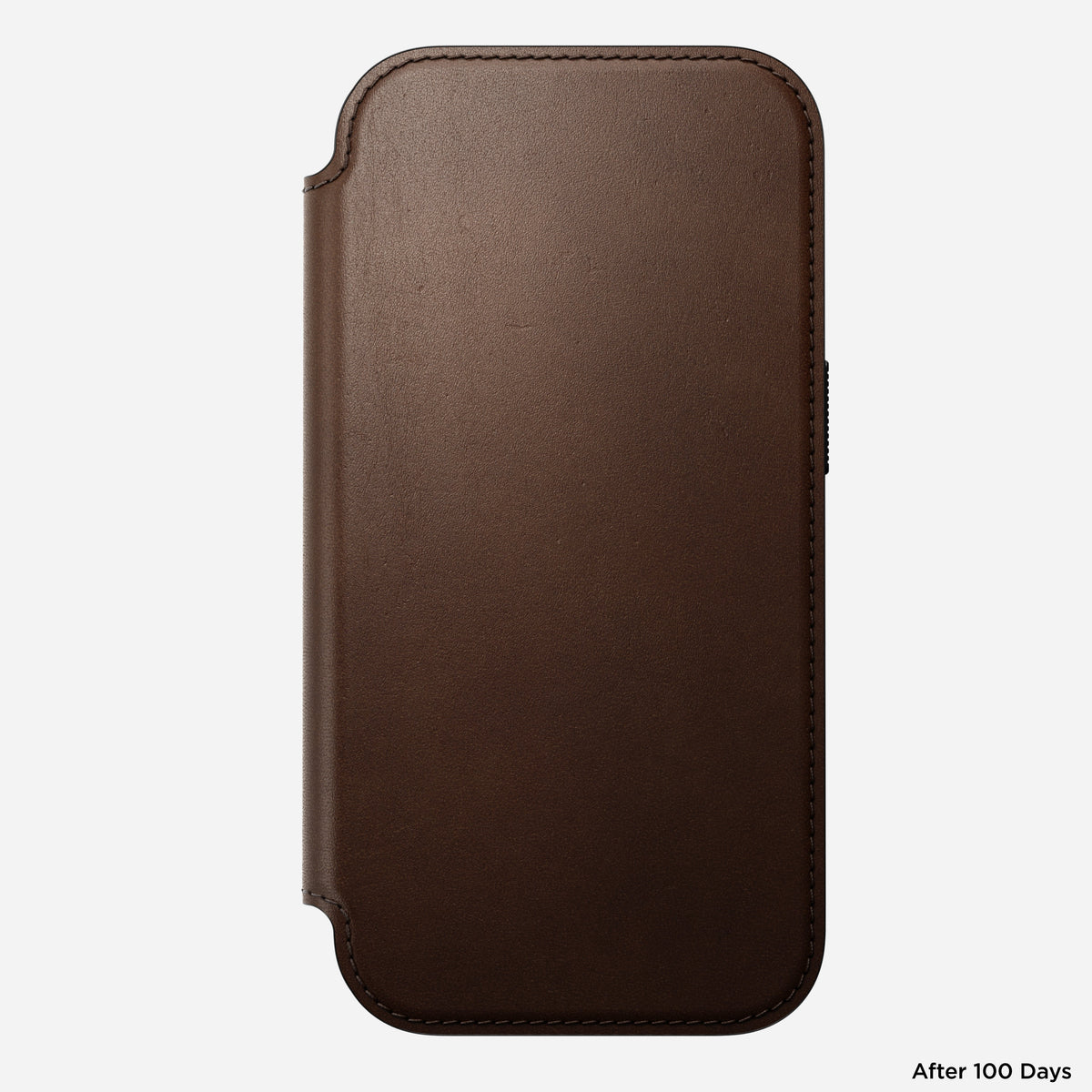 Modern Leather Folio Case for iPhone 18 Pro 6.3 in Brown Ecco - Nomad