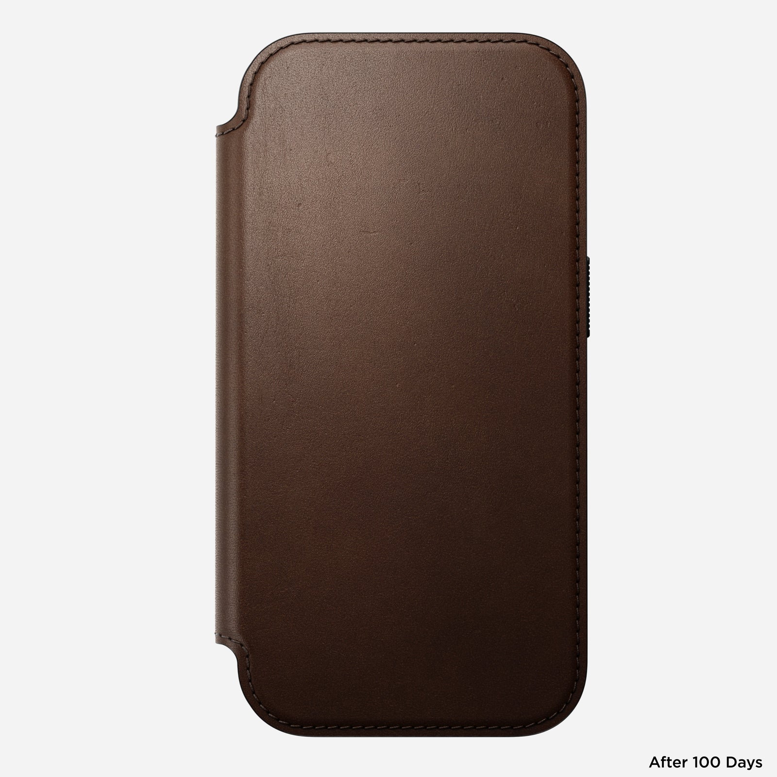 Modern Leather Folio Case for iPhone 18 Pro 6.3 in Brown Ecco - Nomad