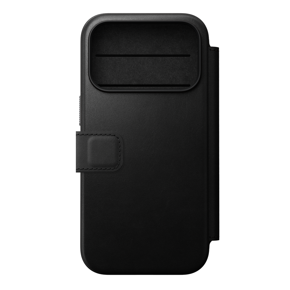 Modern Leather Folio Case for iPhone 18 Pro 6.3 in Black Ecco - Nomad