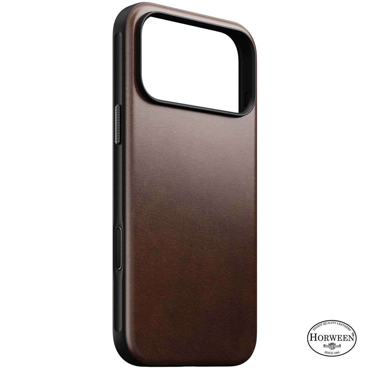 Modern Horween Leather Case for iPhone 18 Pro Max 6.9 in Rustic Brown Horween - Nomad