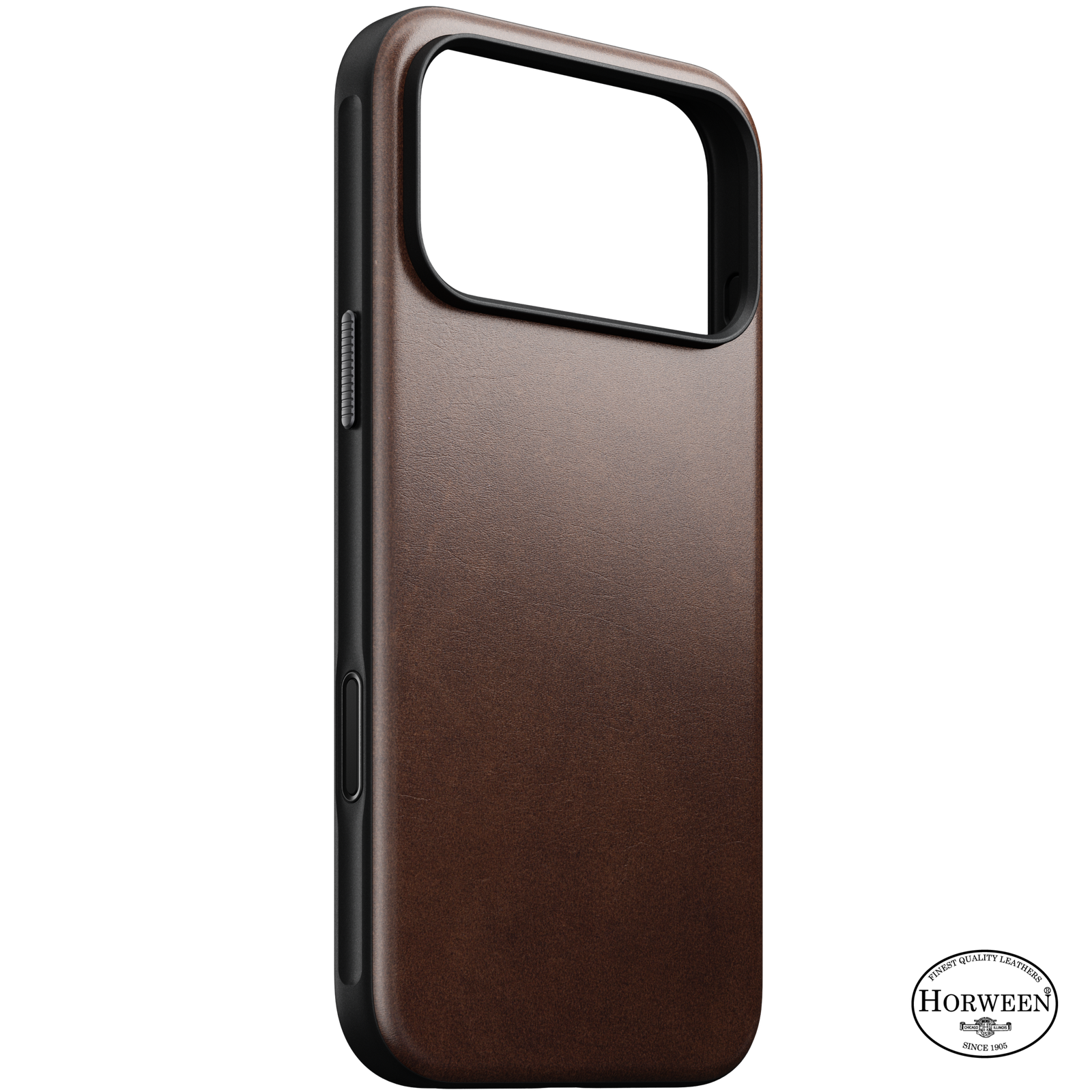 Modern Horween Leather Case for iPhone 18 Pro Max 6.9 in Rustic Brown Horween - Nomad