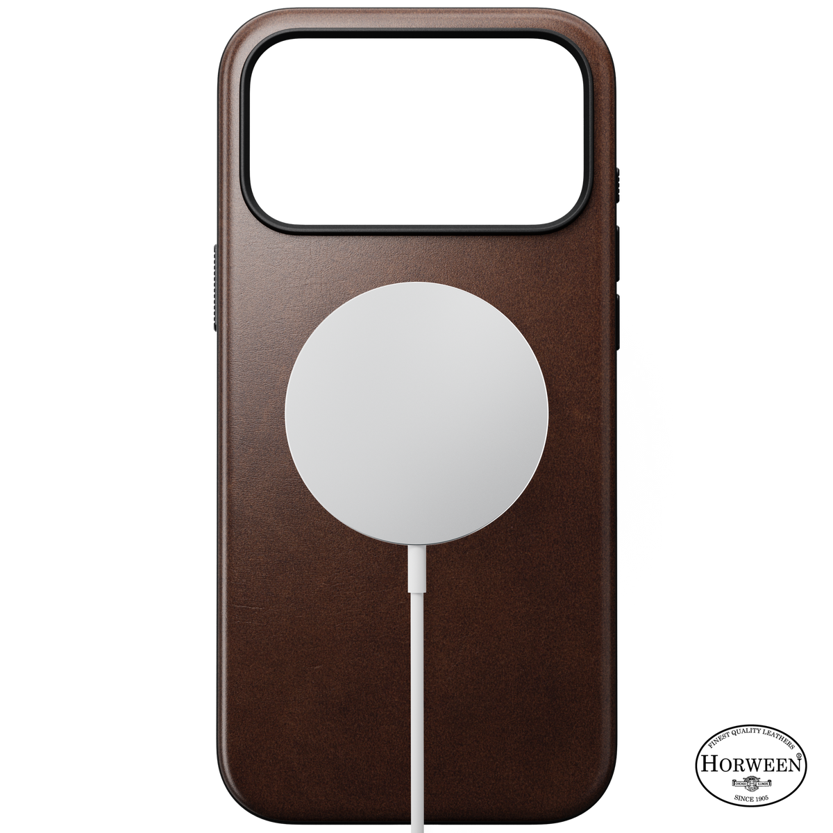 Modern Horween Leather Case for iPhone 18 Pro Max 6.9 in Rustic Brown Horween - Nomad