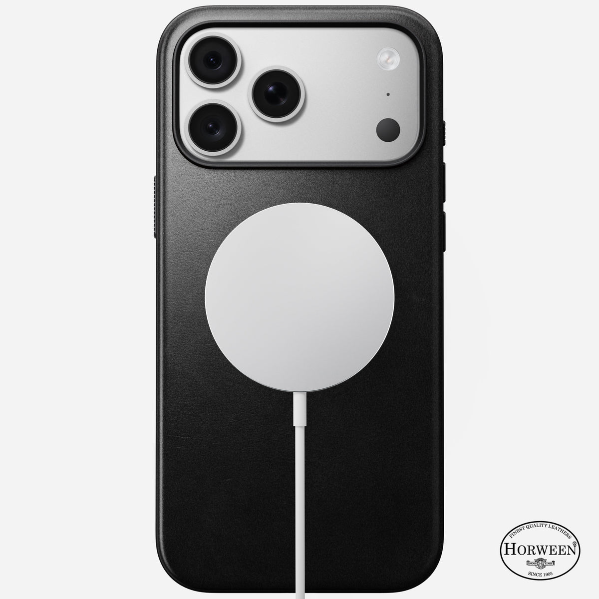 Modern Horween Leather Case for iPhone 18 Pro Max 6.9 in Black Horween - Nomad