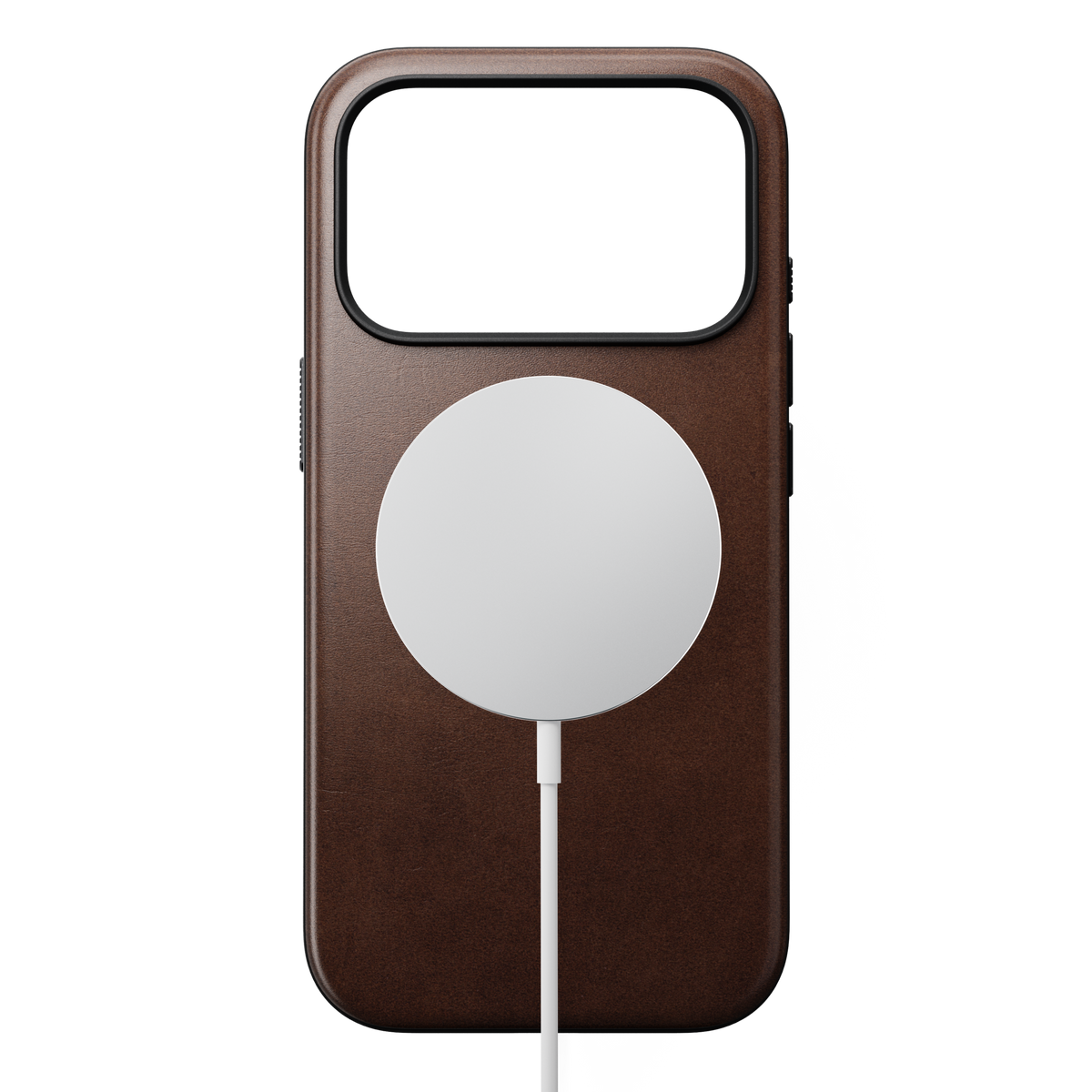 Modern Horween Leather Case for iPhone 18 Pro 6.3 in Rustic Brown Horween - Nomad