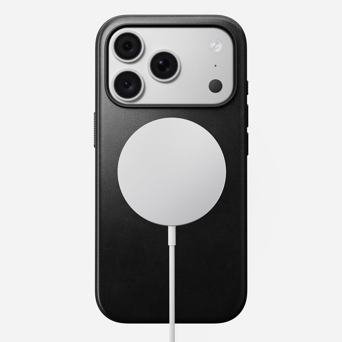 Modern Horween Leather Case for iPhone 18 Pro 6.3 in Black Horween - Nomad