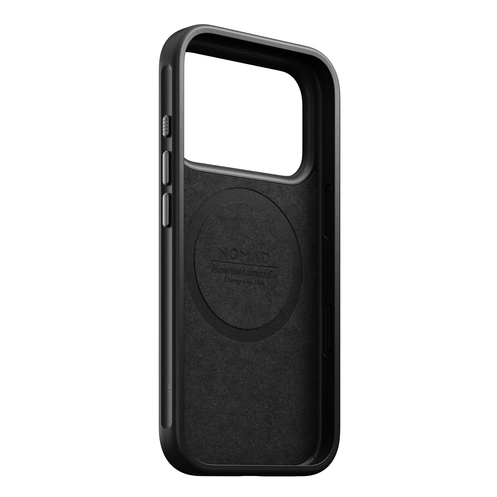 Modern Horween Leather Case for iPhone 18 Pro 6.3 in Black Horween - Nomad