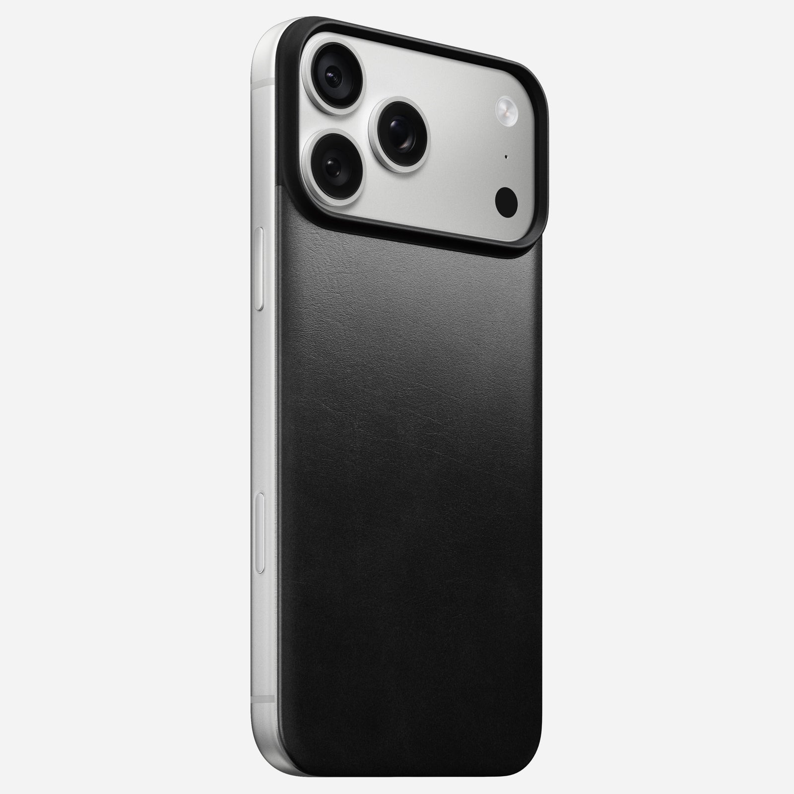 Magnetic Leather Back Case for iPhone 18 Pro Max 6.9 in Black Horween - Nomad