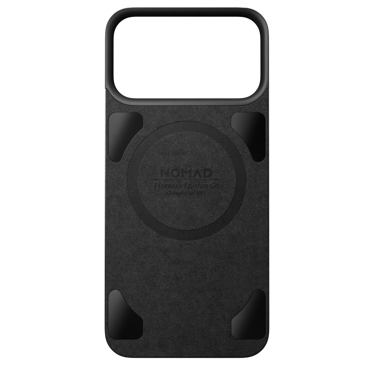 Magnetic Leather Back Case for iPhone 18 Pro Max 6.9 in Black Horween - Nomad