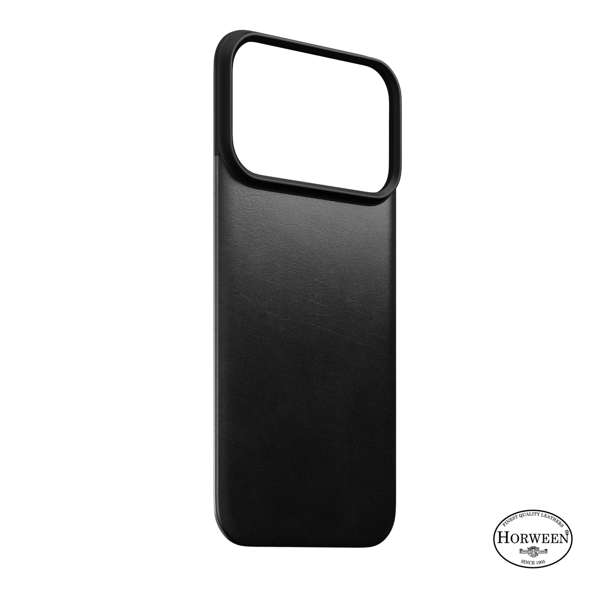 Magnetic Leather Back Case for iPhone 18 Pro 6.3 in Black Horween - Nomad