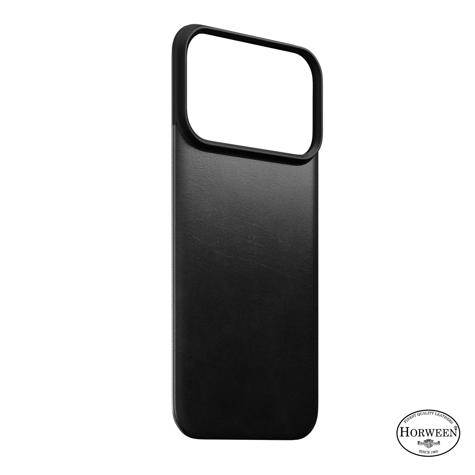 Magnetic Leather Back Case for iPhone 18 Pro 6.3 in Black Horween - Nomad